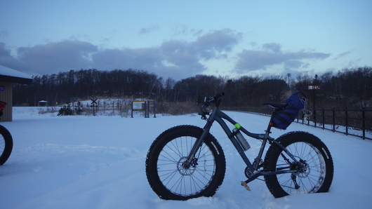 自転車雪中行軍　１ｓｔ_c0237410_19243311.jpg