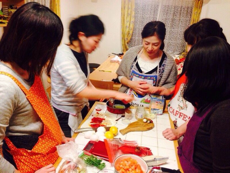 仕事納め 忘年会 お祝い 料理教室 ブォナ フォルケッタ 自宅で簡単に再現出来る福島県郡山市のイタリア料理教室