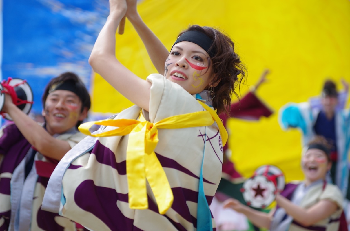 神戸よさこい２０１４その１４（岡山うらじゃ連 蓮雫）_a0009554_0251710.jpg