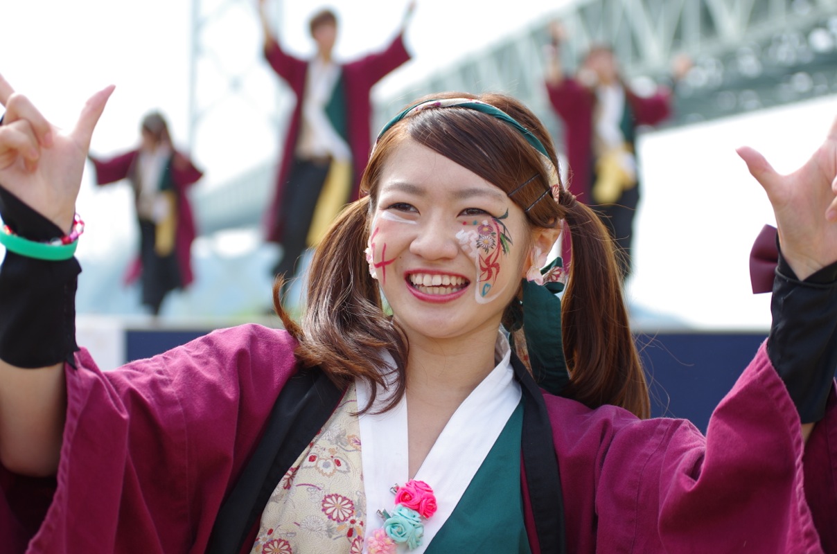 神戸よさこい２０１４その１８（岡山うらじゃ連 楽鬼）_a0009554_17365052.jpg