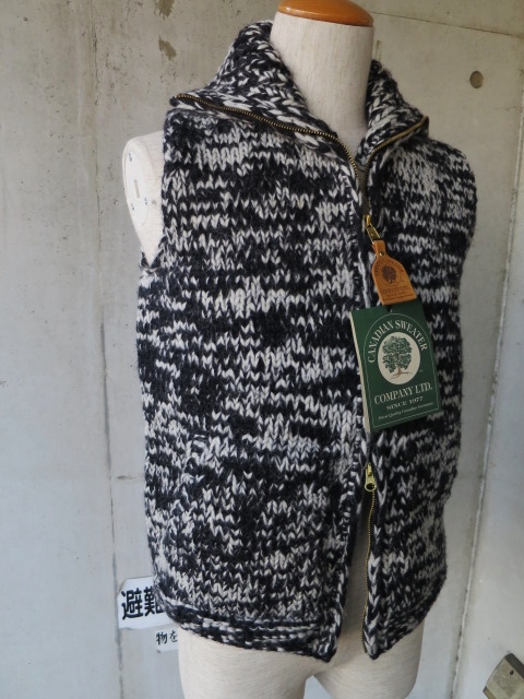 CANADIAN SWEATER 別注MELANGE ZIP KNIT VEST ・・・ また後で!★??_d0152280_938318.jpg