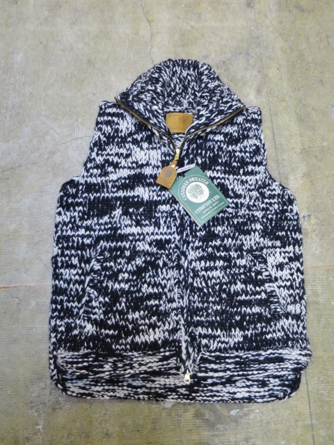 CANADIAN SWEATER　別注MELANGE ZIP KNIT VEST ･･･ また後で！★？？_d0152280_9395261.jpg