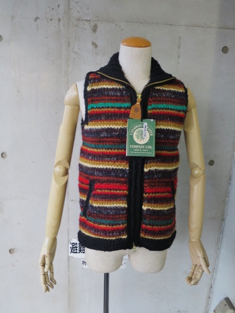 CANADIAN SWEATER　別注MELANGE ZIP KNIT VEST ･･･ また後で！★？？_d0152280_9463958.jpg