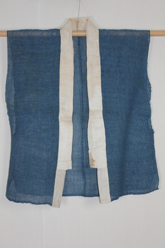 古布 木綿 絣 格子 透かし織 襤褸 古布 木綿 刺し子 襤褸 Japanese Antique Textike Boro : 京都