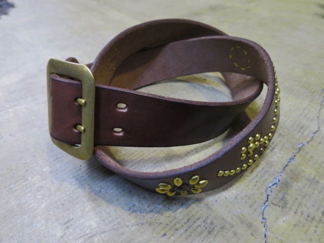 密かに好評の手打ち(HAND MADE) STUDS BELT 。。。MADE in Japan_d0152280_11152398.jpg