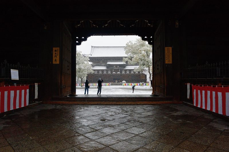 元旦雪景色!@東寺 其の二_f0032011_1949389.jpg