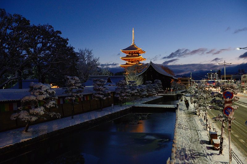 元旦雪景色!@東寺 其の二_f0032011_19494935.jpg