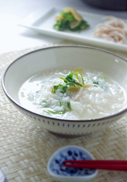 残ったご飯で!トッピング七草粥_f0168317_1172470.jpg