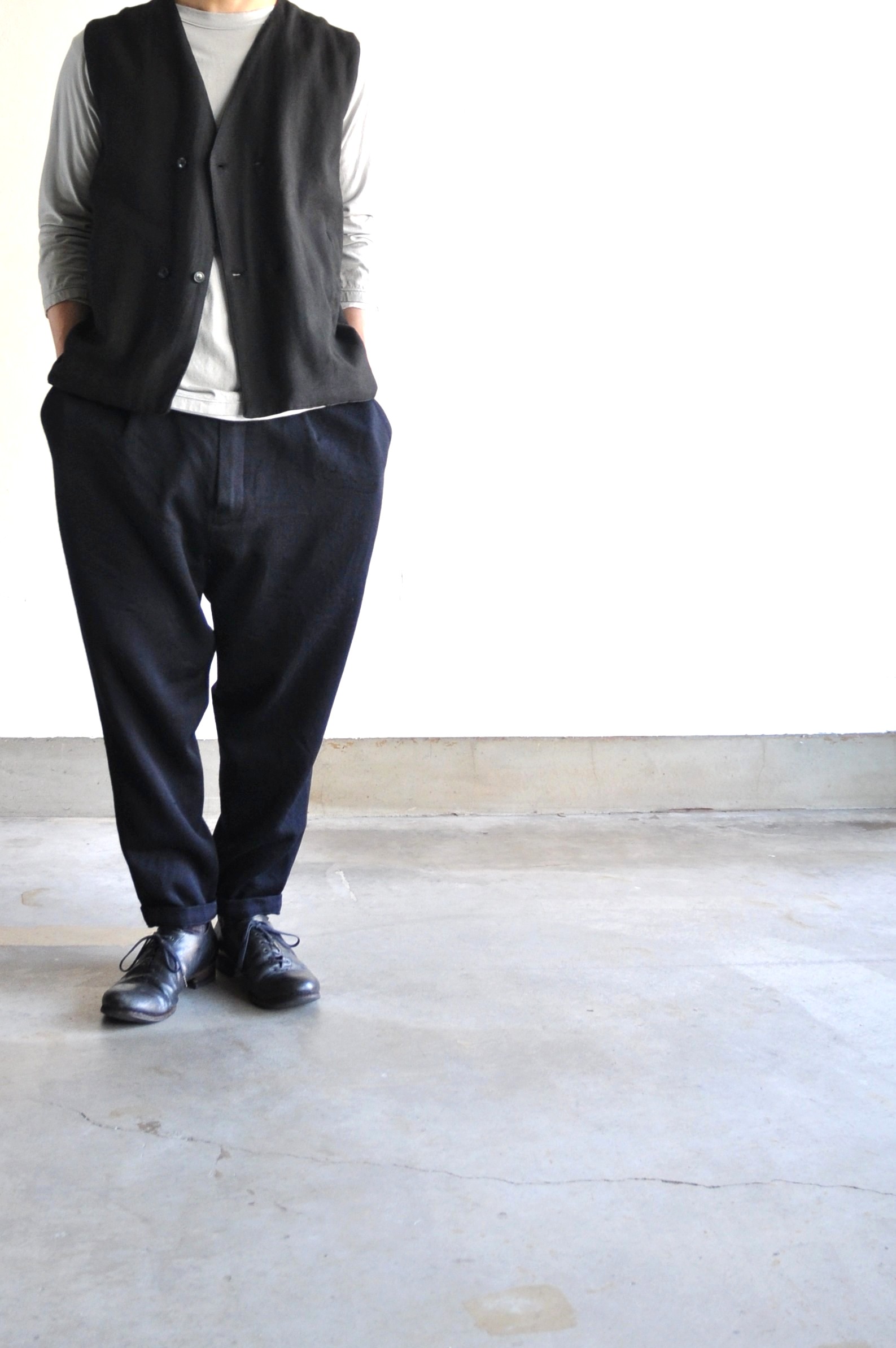 NO CONTROL AIR　 Navy Heavy Weight Kersey Tapered Pants_d0120442_20155193.jpg