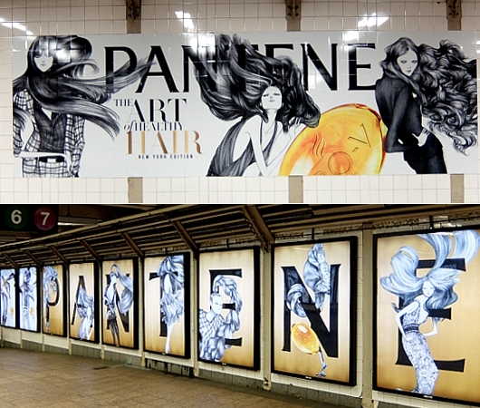 アート展をテーマにした『パンテーン』（Pantene）の広告キャンペーン #WantThatHair_b0007805_19531.jpg