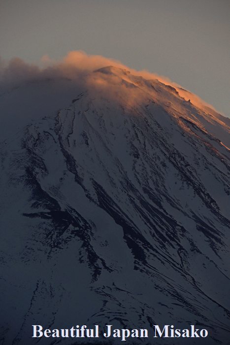 富士山　アーベントロート・・・．｡･：*：･ﾟ`☆､｡　河口湖　1月4日_c0067206_14393550.jpg