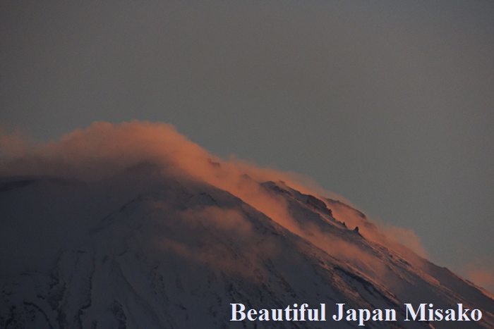 富士山　アーベントロート・・・．｡･：*：･ﾟ`☆､｡　河口湖　1月4日_c0067206_14573910.jpg