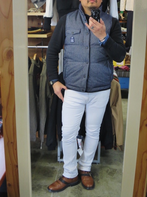 忘れてました。。。(苦笑) 久々のFIDELITY よりDENIM DOWN VEST!★!_d0152280_14161741.jpg