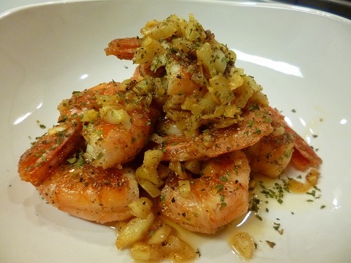 Garlic shrimp, again♪_f0207146_4561478.jpg