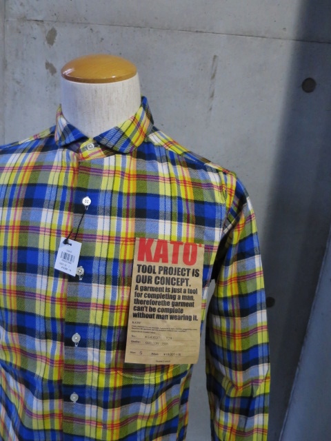今時期(梅春)に合う・・・流石のKato CHECK SHIRTS 2型!★!_d0152280_1539321.jpg