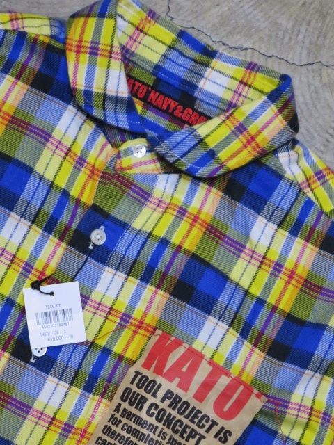 今時期(梅春)に合う・・・流石のKato CHECK SHIRTS 2型!★!_d0152280_19521233.jpg
