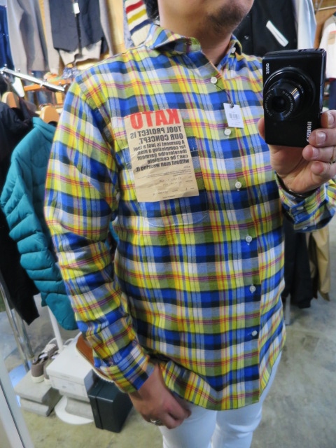 今時期(梅春)に合う・・・流石のKato CHECK SHIRTS 2型!★!_d0152280_19534559.jpg