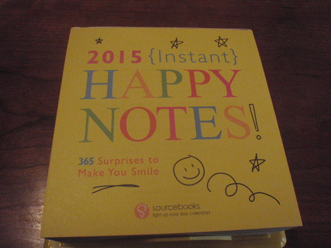 「日めくりカレンダー・2015 HAPPY NOTES」(@自宅)_f0064203_735443.jpg