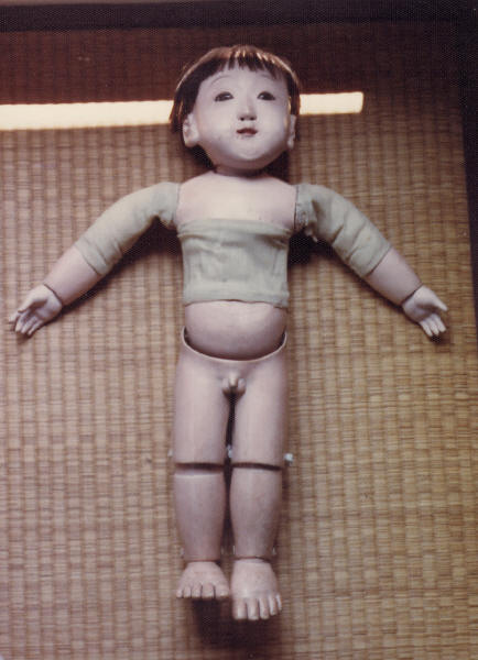 自由人形 三つ折れ人形 肘、膝に関節がある洋風 市松人形 32cm 