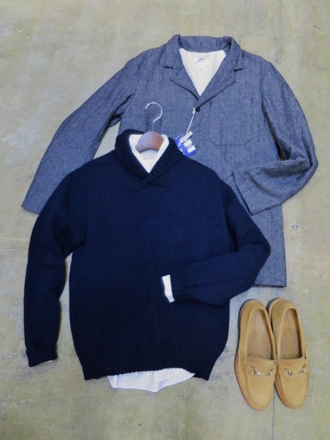 好評のJamieson\'s より・・・好デザインのShawl SWEATER!★!_d0152280_16522697.jpg