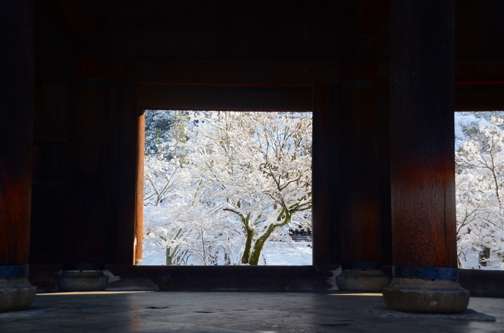 雪の南禅寺山門_a0287533_2152156.jpg