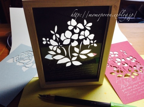 スミレの切り絵 Momopororonの優しい気持ちになれるもの