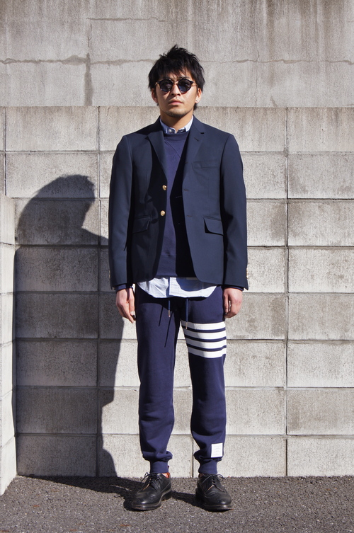 THOM BROWNE. All Navy..._c0079892_1928872.jpg