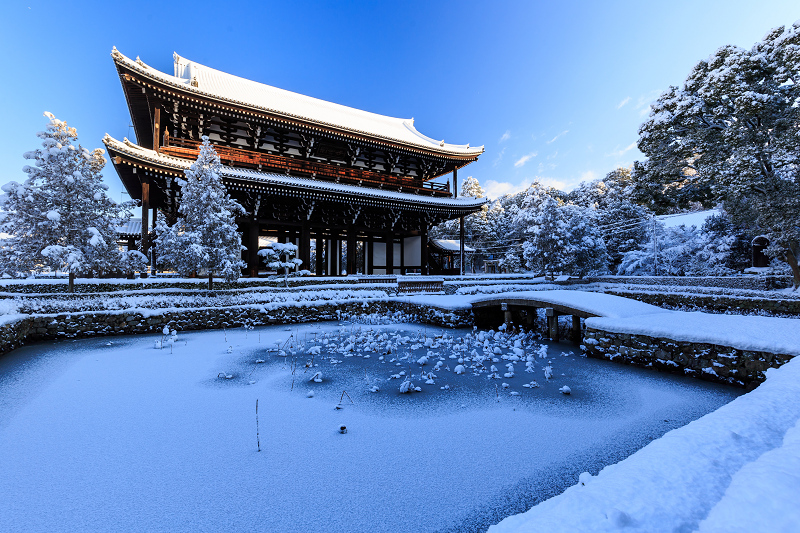 絶景・通天橋／開山堂の雪景色（東福寺）_f0155048_19451637.jpg