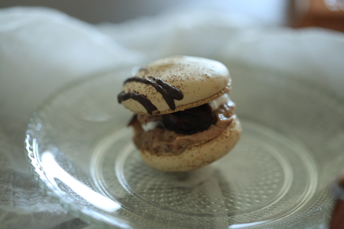 挽きたてアーモンドミールと栗とチョコレートのマカロン ｊｕｎ ｊｕｎと私