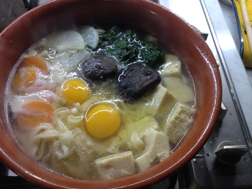 暖冬だけど、煮込みうどん_a0136671_2253071.jpg