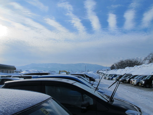 米沢市立病院河川敷駐車場＆堤防からの風景・・・１　１月２１日_c0075701_18582787.jpg