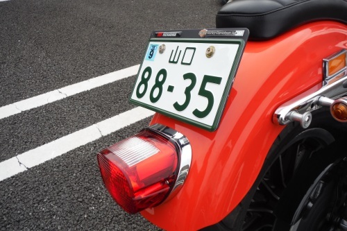 Harley-Davidson Japan レイダウン ナンバープレート クリアキン