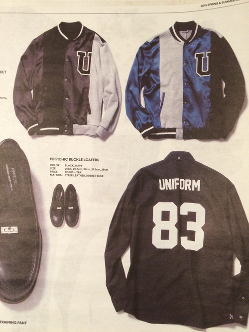 uniform experiment 2015 S/S COLLECTION 1.24 sat. START!!_c0079892_19494319.jpg