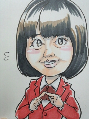 広瀬すず こうだこの似顔絵日記