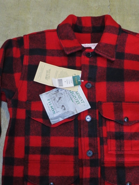 FILSON ･･･ SINGLE Wool Mackienaw JACKET 。。。etc..！★？_d0152280_1535080.jpg