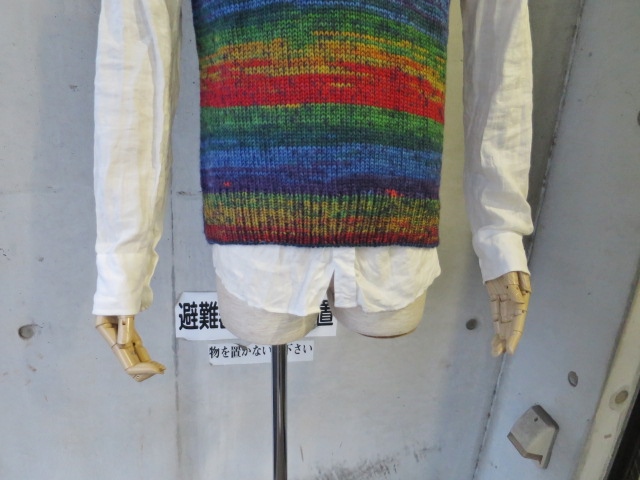 SOGLIA (MADE in Nippon) ・・・ Rainbow KNIT VEST!★!_d0152280_21332029.jpg