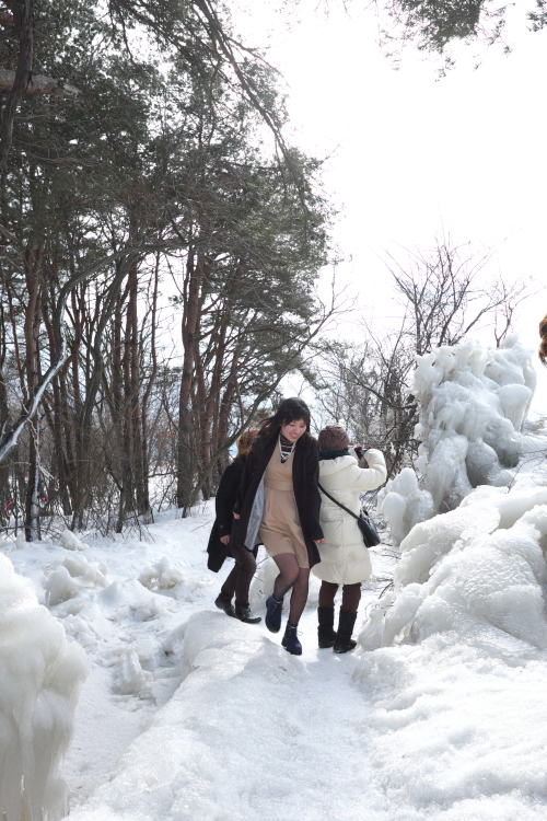 しぶき氷　＜１＞　いなわしろ湖　２０１５・０１・２４_e0143883_2158217.jpg