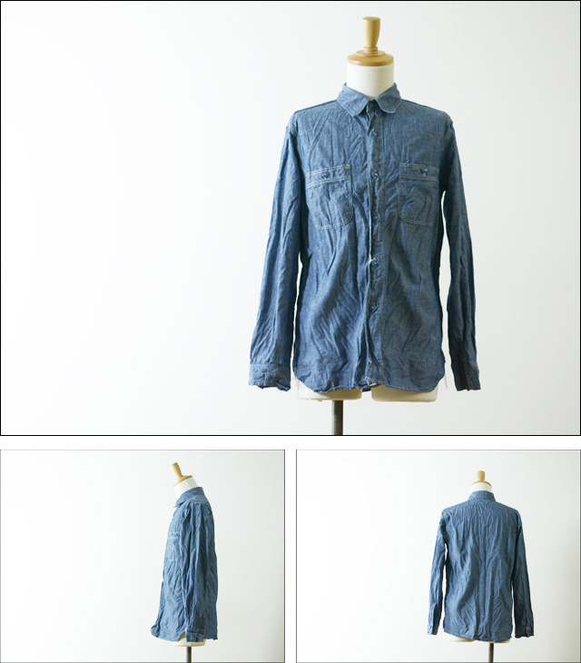 orslow [オアスロウ] chambray shirts [シャンブレーシャツ] blue【01-8070-84】MEN\'S_f0051306_20334613.jpg