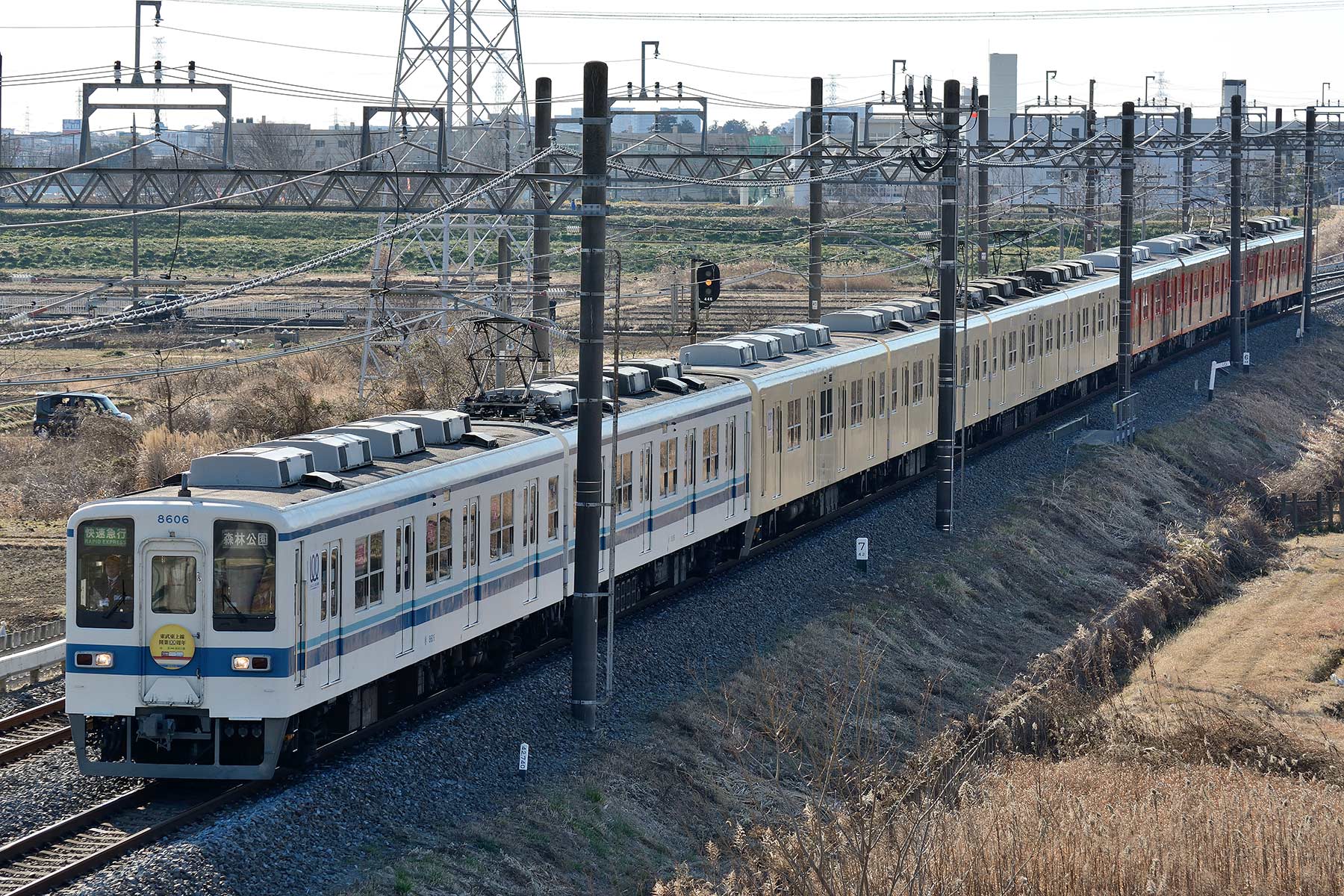 東武鉄道 8000系 / 81107F + 81111F + 8506F : SKY LOUNGE 東武鉄道 8000系 / 81107F + 81111F + 8506F : SKY LOUNGE
