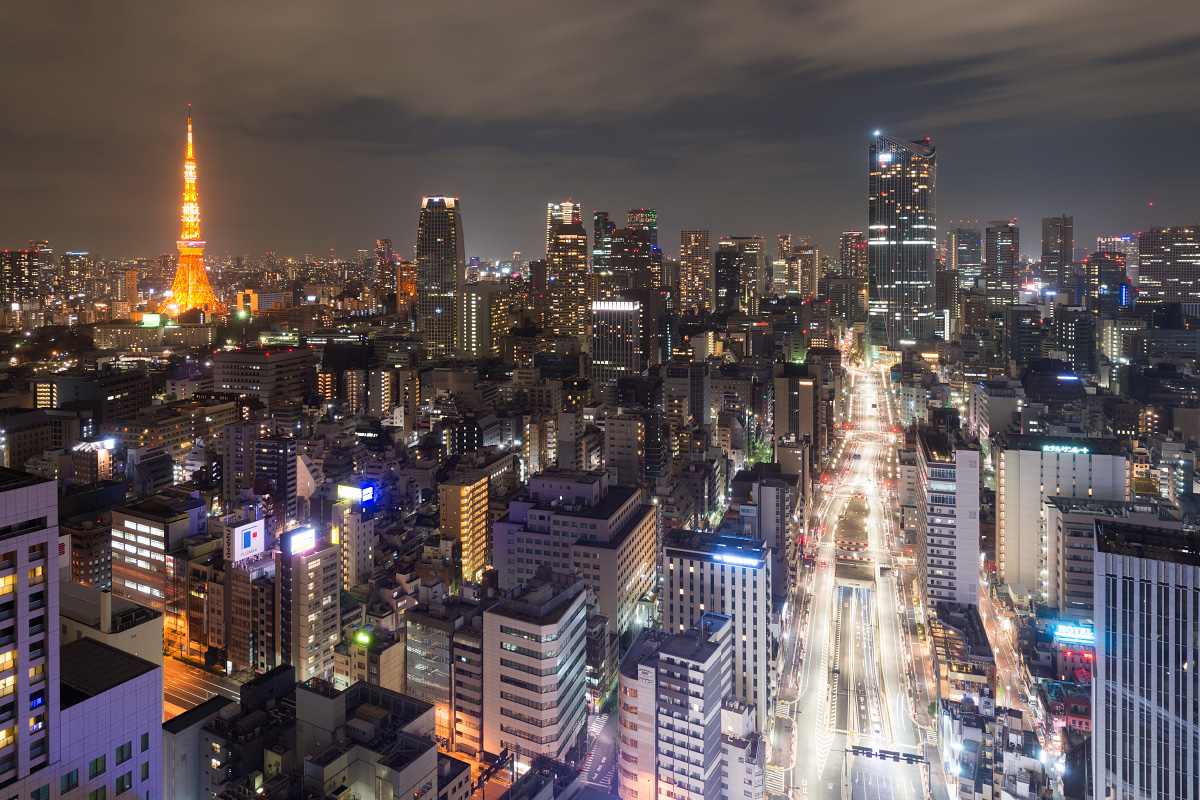 休日の東京夜景 千種観測所