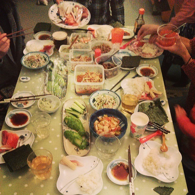 学校ごっこ その2 & 新年会第二弾_b0167736_1113186.jpg