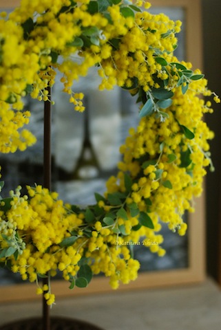 ミモザのリースご注文受付をはじめました 花のun Deux Trois ミモザのリースご注文受付をはじめました 花のun Deux Trois