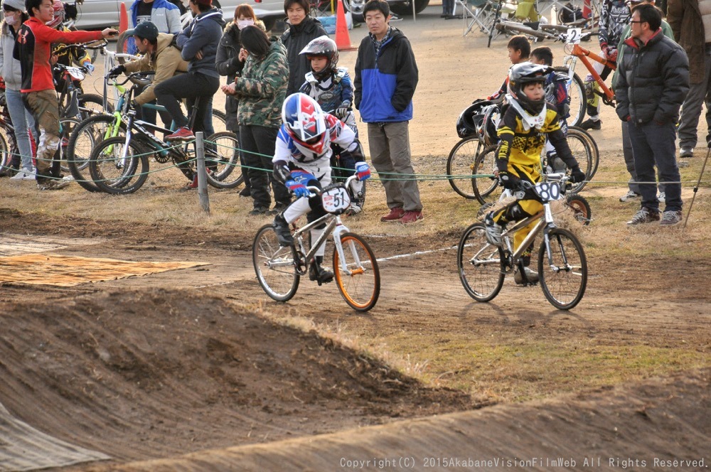 2015JOSF緑山オープニングレース（1月定期戦）VOL6：BMXミルキー８/９/ジュニア決勝　動画あり_b0065730_2244372.jpg