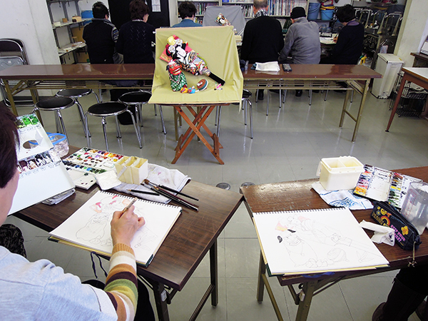 上半期1月の淡彩画講座ご紹介「玩具を描く」_b0212226_15161333.jpg