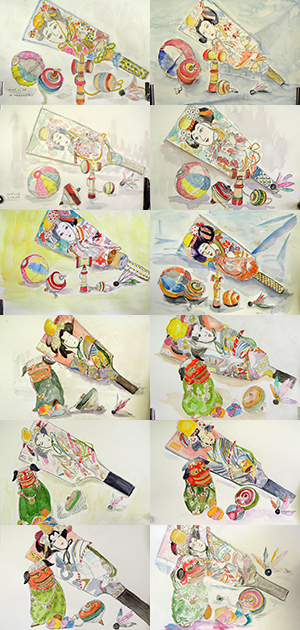 上半期1月の淡彩画講座ご紹介「玩具を描く」_b0212226_15172449.jpg