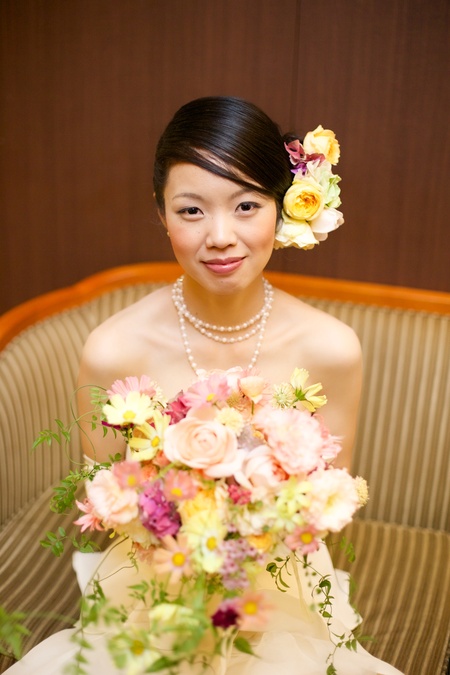 新郎新婦様からのメール ホテルメトロポリタンエドモント様へ Vera Wangの花嫁さまへ 原点 一会 ウエディングの花