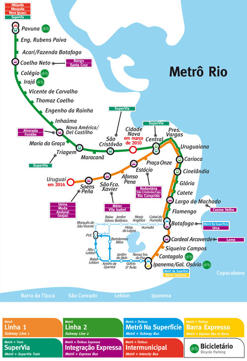リオデジャネイロの交通手段・・・地下鉄と地上電車とバスとバンと値段◉2015年1月現在_b0032617_2553299.jpg