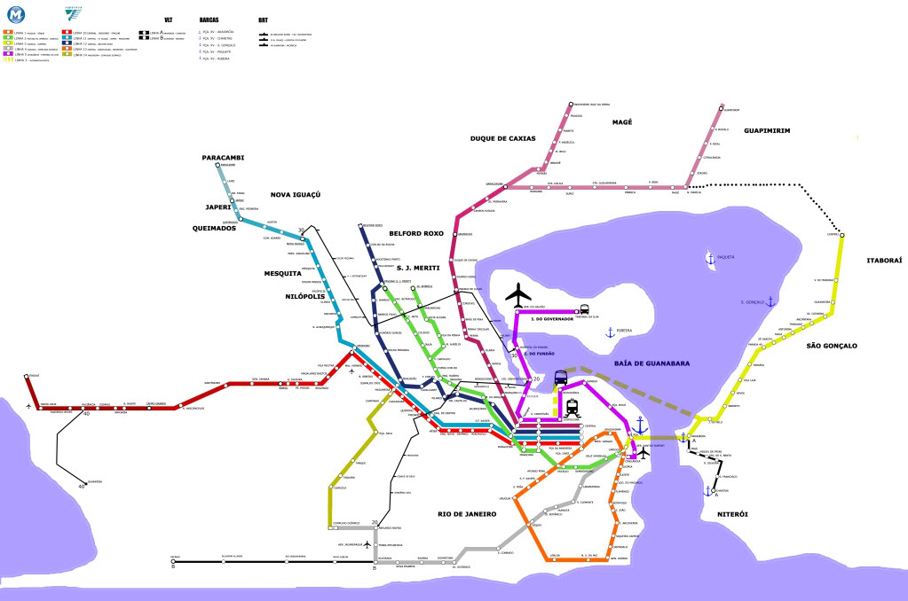 リオデジャネイロの交通手段・・・地下鉄と地上電車とバスとバンと値段◉2015年1月現在_b0032617_2563671.jpg