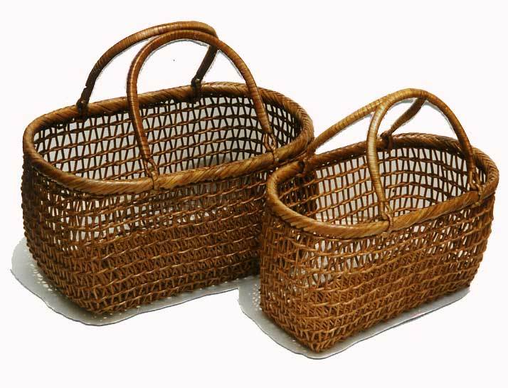 レトロ 買い物かご 即納可】かごバッグ 買い物かご シーグラス レトロ