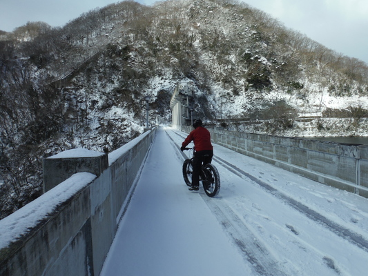 ファットバイクで雪遊び　２０１５年２月_c0132901_17543711.jpg